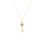 Daily Dazzle Key Diamond Necklace with Ruby
