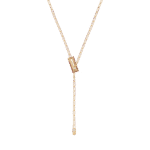 Love Lock Diamond Necklace with Ruby