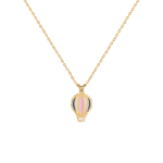 Kids Hot Air Balloon Necklace with Enamel