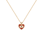 Kids Heart Necklace with Enamel