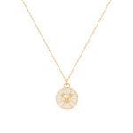 Zodiac Diamond Necklace Leo with Enamel