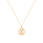 Zodiac Diamond Necklace Scorpio with Enamel