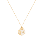 Zodiac Diamond Necklace Capricorn with Enamel