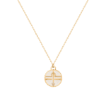 Zodiac Diamond Necklace Libra with Enamel