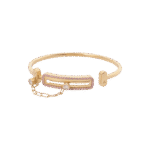 Love Lock Diamond Bracelet with Pink Sapphire