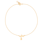 Daily Dazzle Summer Heartbeat Gold Anklet