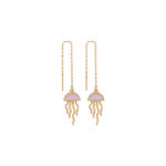 Daily Dazzle Sumemr Jellyfish Summer Gold Earrings