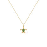 Daily Dazzle Turtle Gold Necklace with Enamel