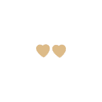 Daily Dazzle Summer Heart Gold Earrings