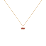 Kids Crown Necklace with Enamel