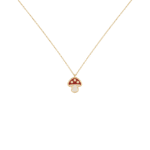 Kids Mushroom Necklace with Enamel