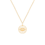 Lips Gold Necklace