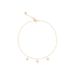 Daily Dazzle Stars Gold Anklet