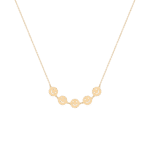 Daily Dazzle Smiley Faces Gold Necklace