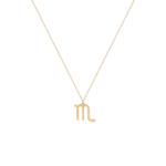 Zodiac Scorpio Gold Necklace