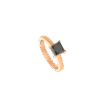 Classic Ring with Black Diamond