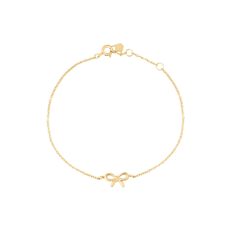 Ruban Collection Gold Anklet, Valentines jewelry