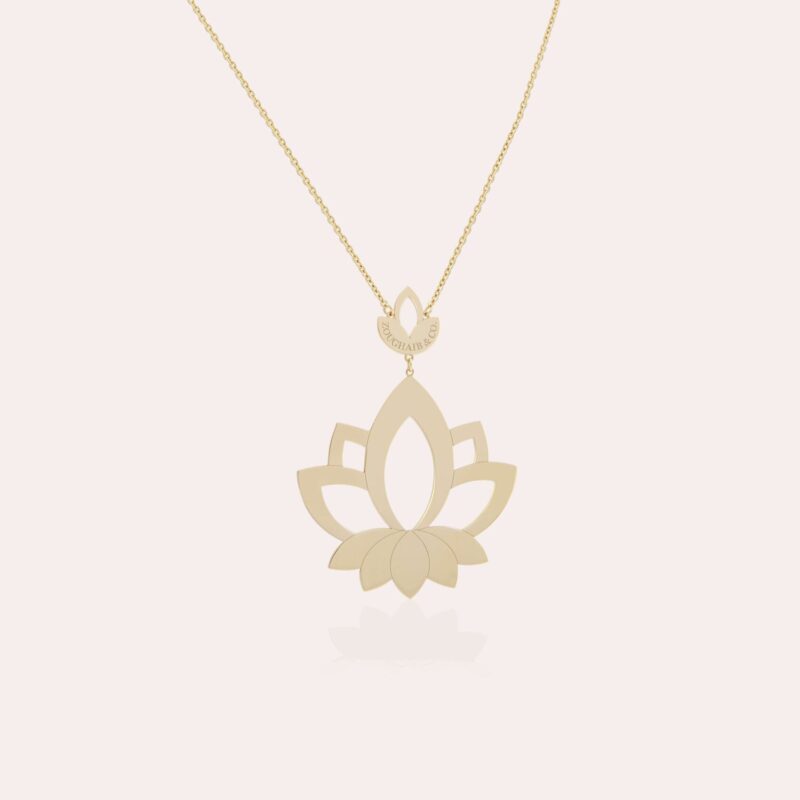 Lotus Gold Necklace - Image 2