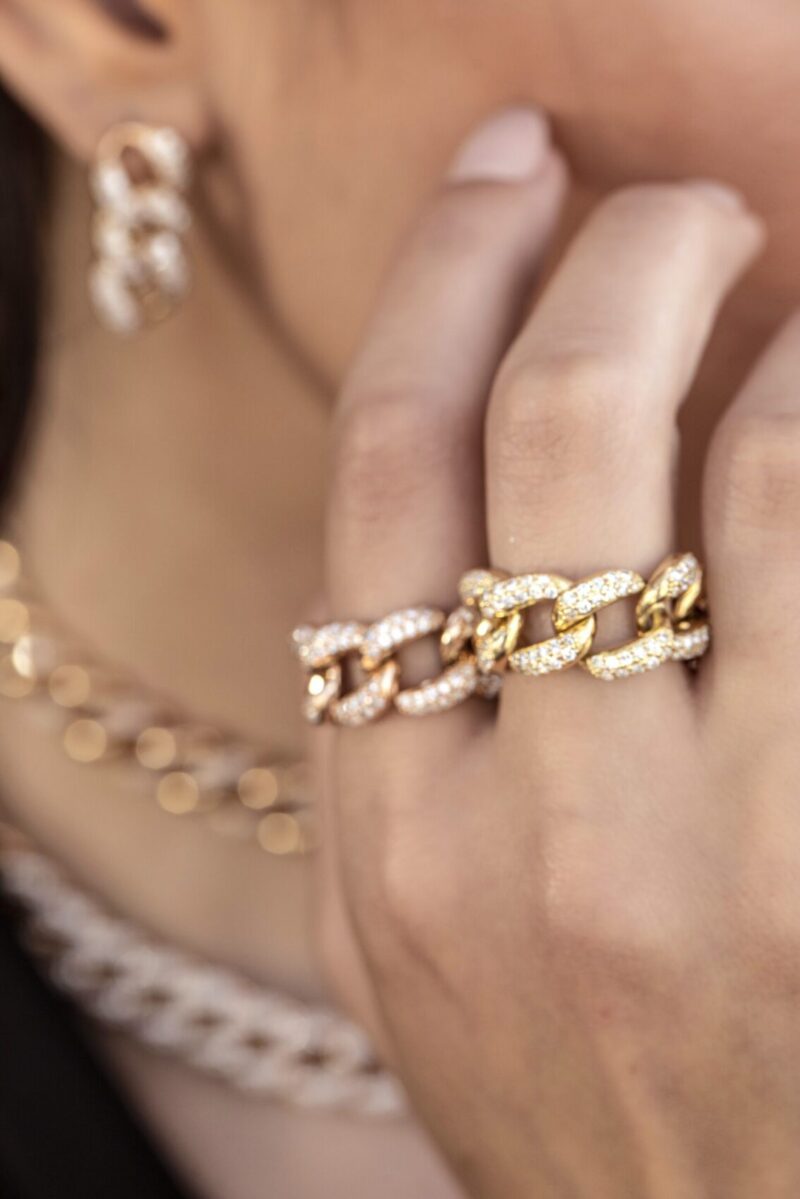 Chain Diamond Ring - Image 3