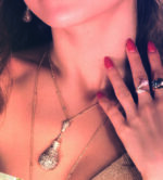 Light Diamond Necklace with Fancy Diamond - Image 3