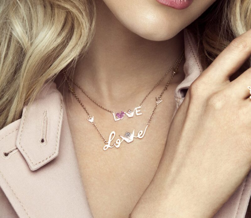 Emblem Black Diamond Necklace Love - Image 3