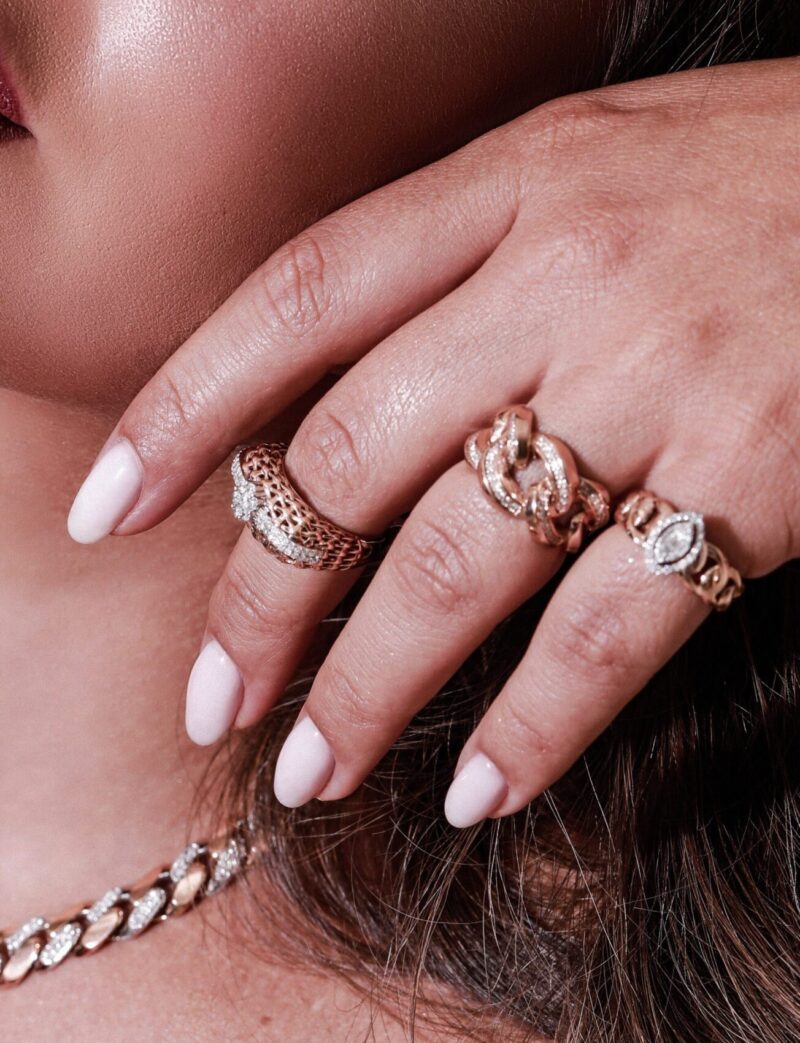 Chain Diamond Ring - Image 3