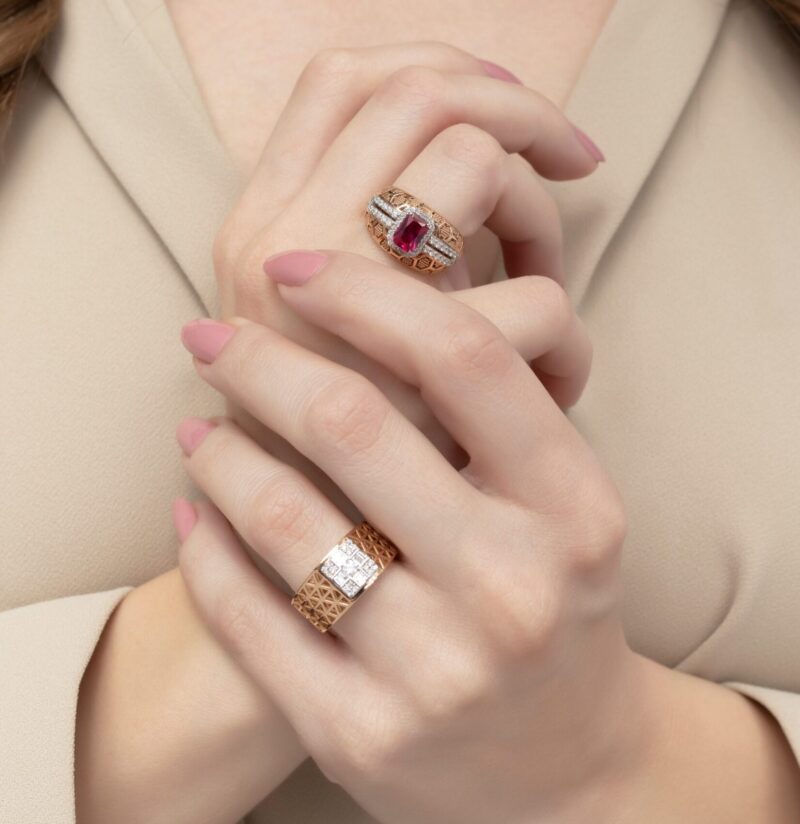 Daily Dazzle Diamond Ring with Baguette - Image 2