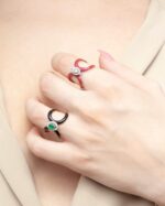 Daily Dazzle Diamond Ring with Marquise and Enamel - Image 2