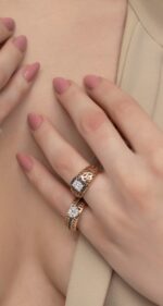 Daily Dazzle Diamond Ring with Baguette and black - Image 2