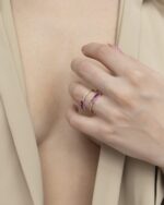 Daily dazzle Diamond Ring with Colored Stones - Image 2