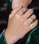Solitaire Diamond Twins Engagement Ring - Image 2
