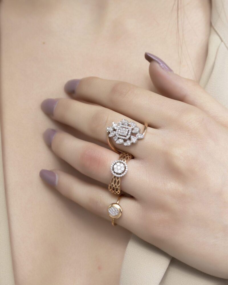 Classic Diamond Ring with Marquise - Image 2