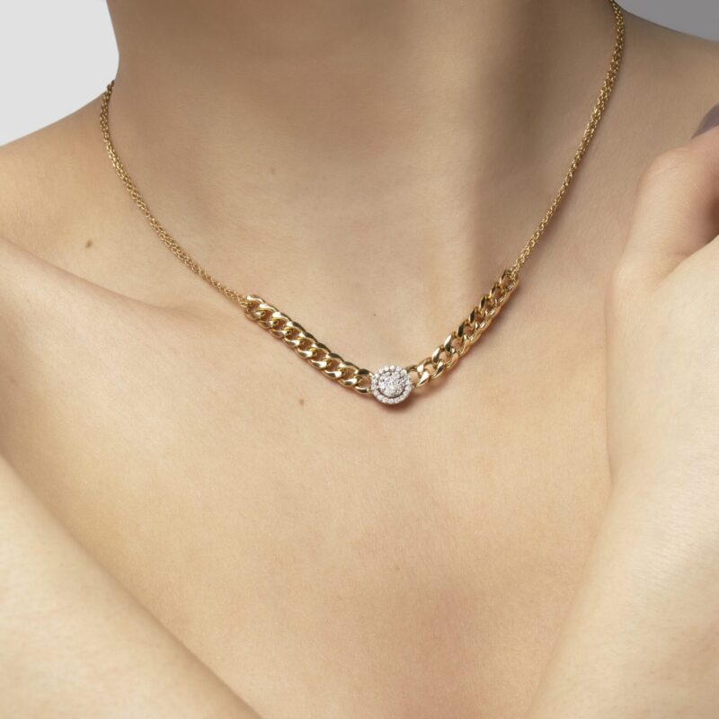 Chain Diamond Necklace - Image 2