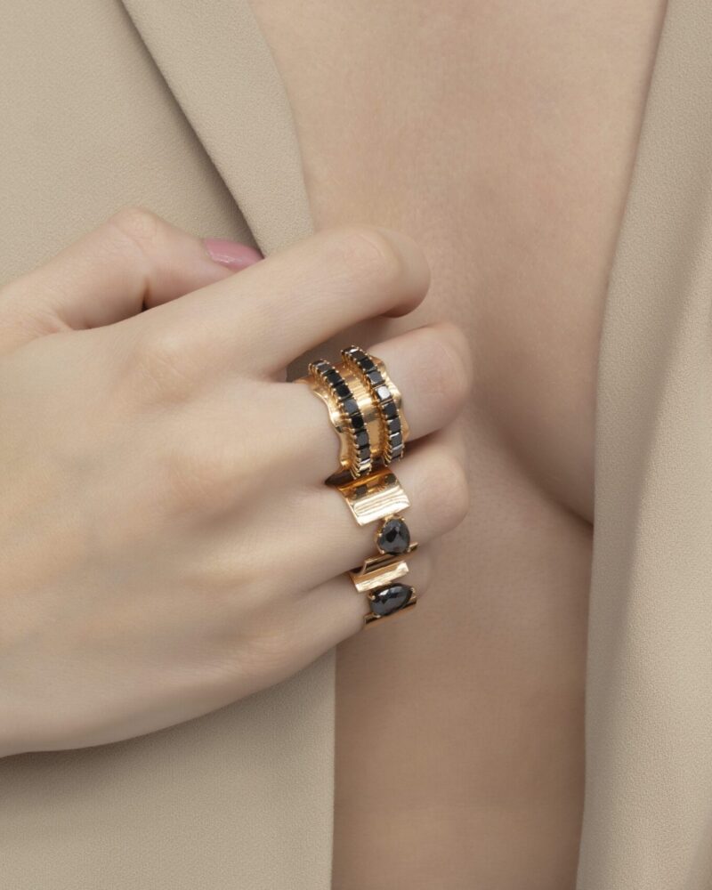 Classic Fancy Black Diamond Ring - Image 2