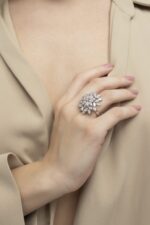 Classic Diamond Ring with Marquise - Image 3