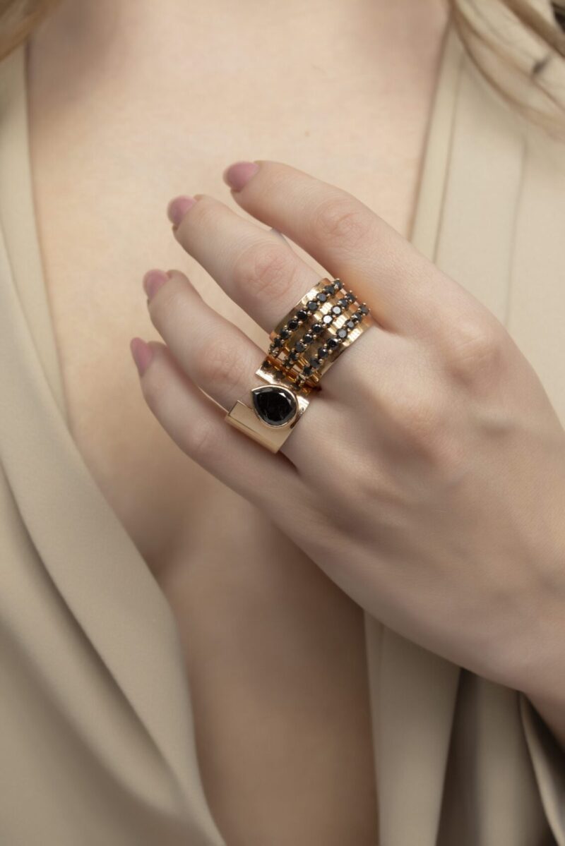 Classic Fancy Black Diamond Ring - Image 2