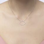 Lotus Diamond Necklace - Image 3