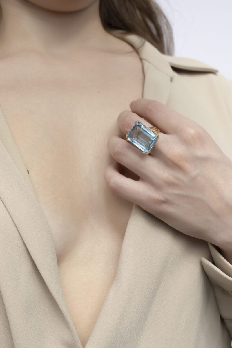 Daily Dazzle Diamond Ring with Precious Colors - Image 2