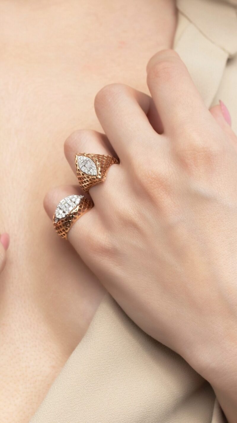 Daily Dazzle Diamond Ring with Baguette - Image 2