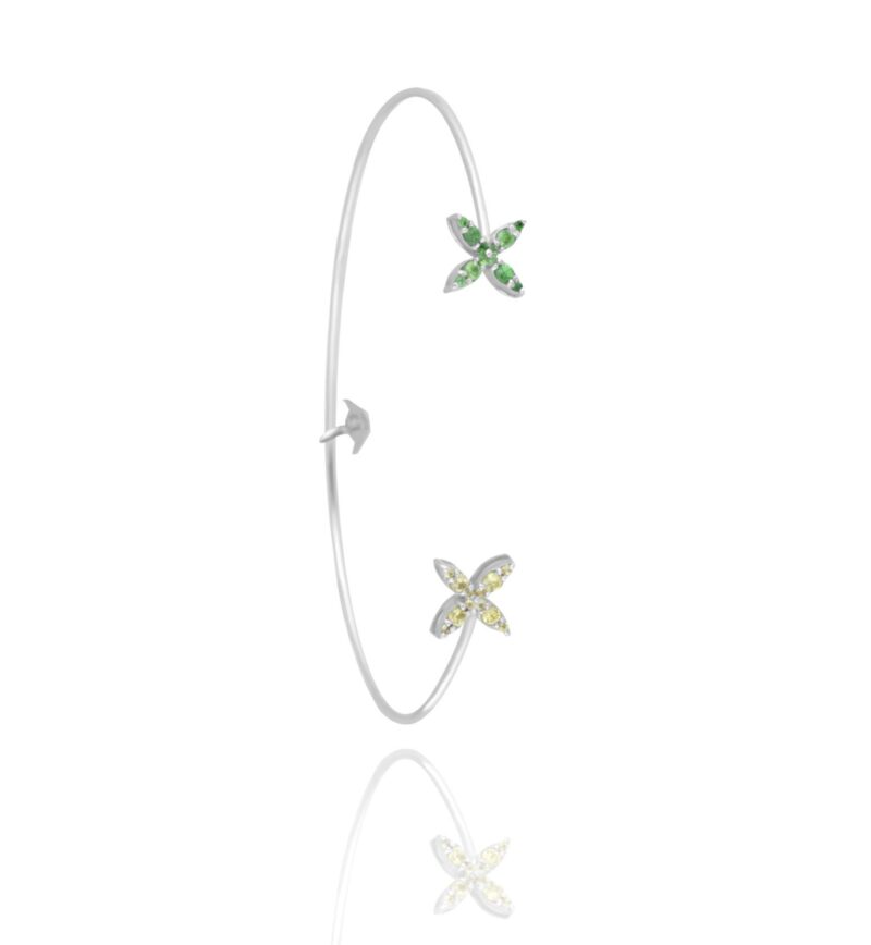 Classic Gold Bracelet with Precious Colors - Image 3