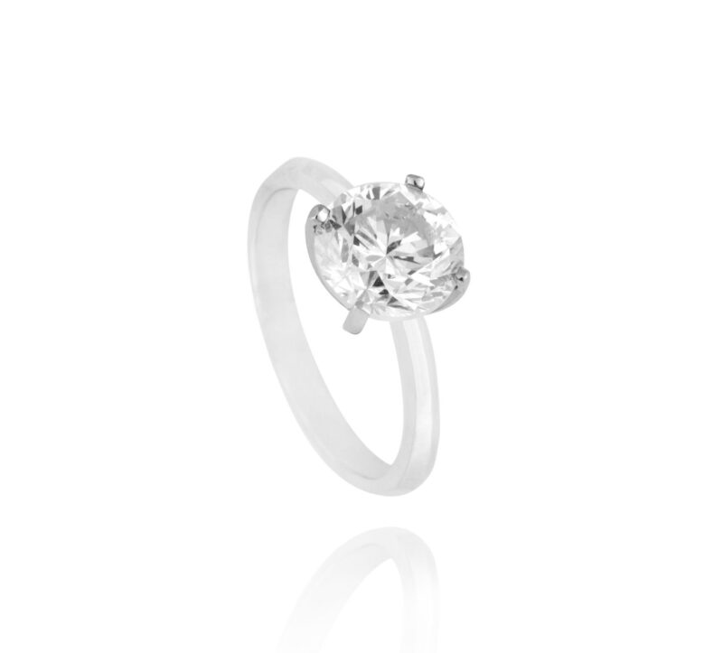Solitaire Diamond Engagement Ring - Image 3