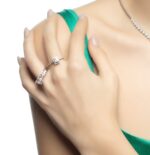 Classic Diamond Ring with Baguette - Image 3