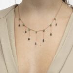 Daily Dazzle Fancy Diamond Necklace with Emerald - Image 2