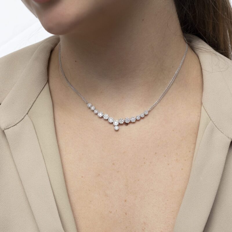 Bridal Diamond Necklace - Image 2