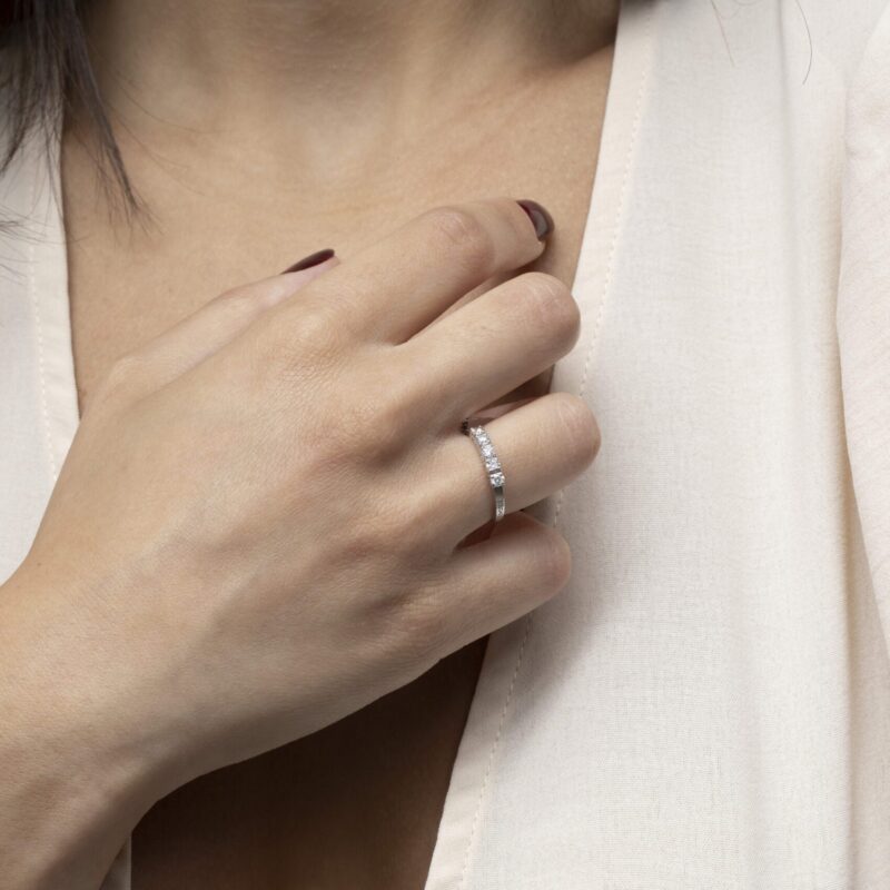 Wedding Band Diamond Ring - Image 2