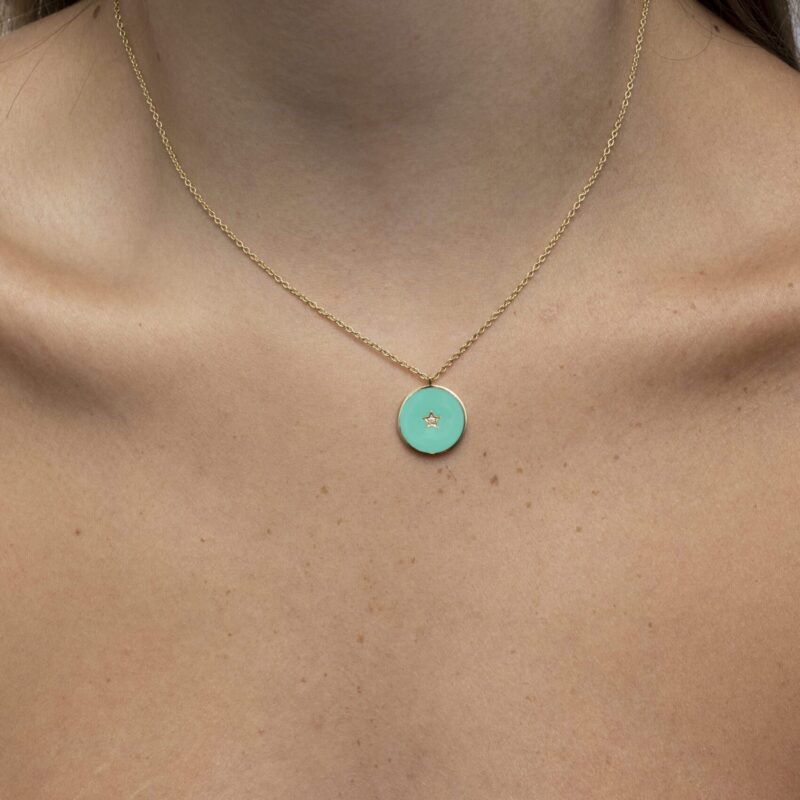 Daily Dazzle Diamond Necklace with enamel - Image 2