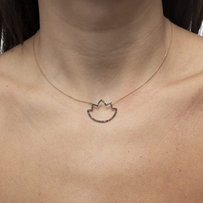 Lotus Fancy Diamond Necklace - Image 2