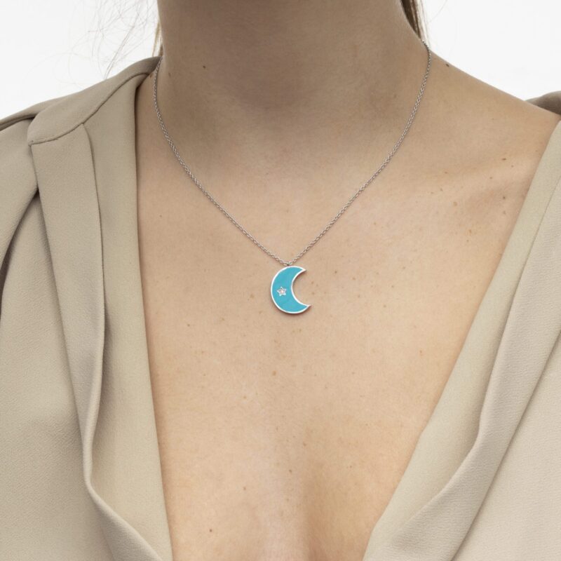 Moon Diamond Necklace - Image 2