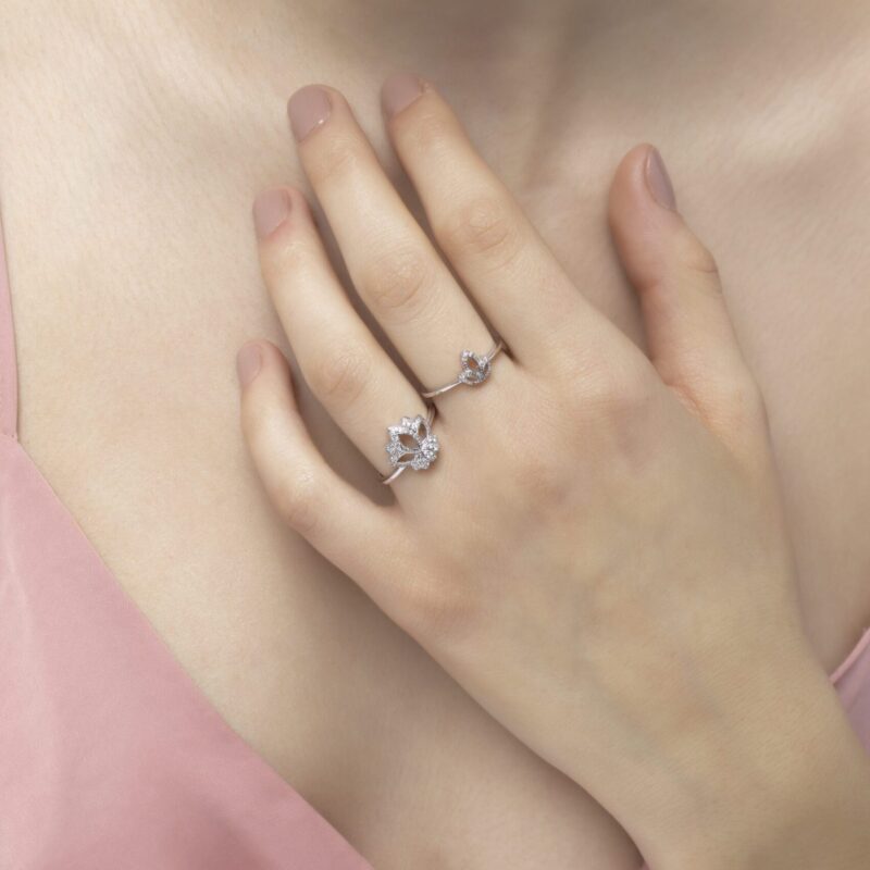 Lotus Diamond Ring - Image 2