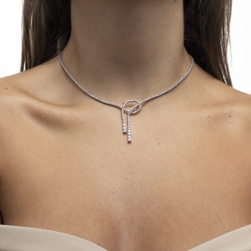 Bridal Diamond Necklace - Image 2